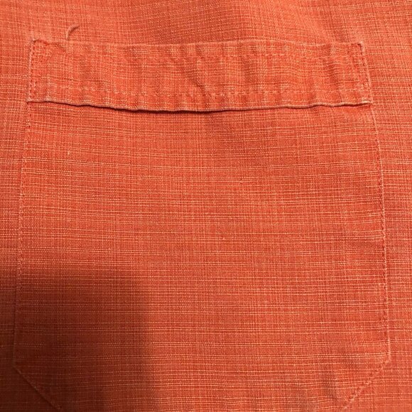 Jamaica Jaxx 100% Silk Hawaiian Shirt Men's Medium, colo Peach Short Sleeve - Picture 2 of 7